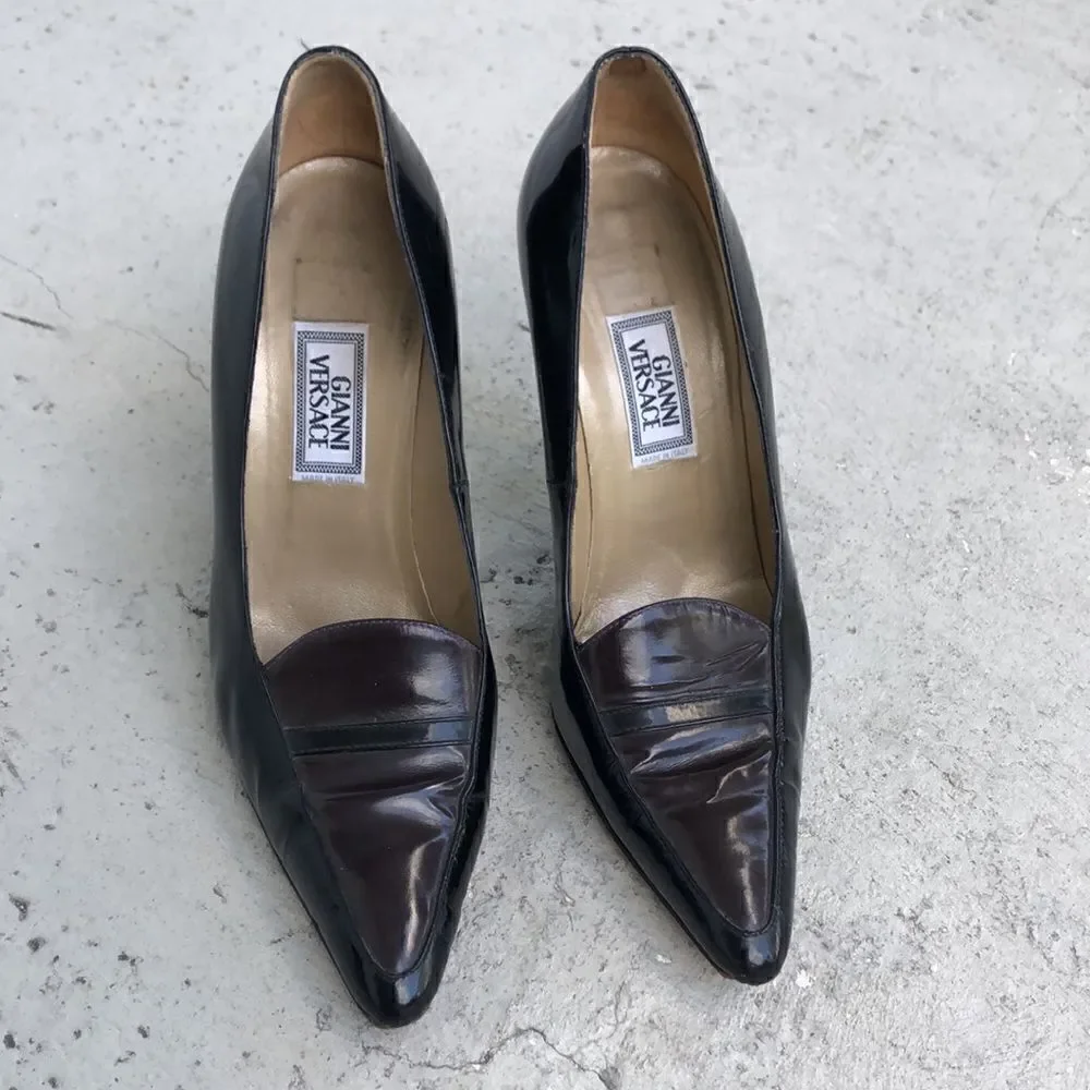 Vintage Gianni Versace’s patent leather heels